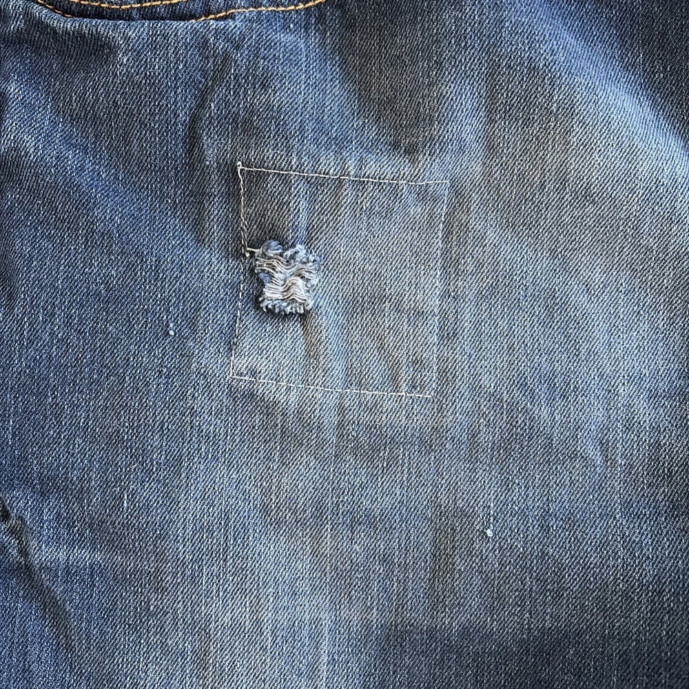 Rocawear Classic Fit Mens Dark  Jeans‎ Size 44 X 32 patchwork baggy street - Picture 6 of 10